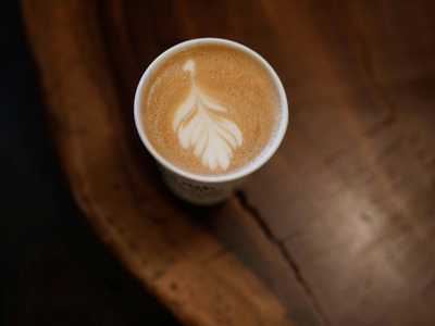 coffee sitting on a table
