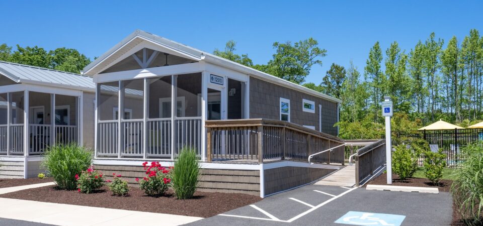 Shore Point Cottages ADA unit: Handicap Parking Spot, Ramp Entry, Open floor plan