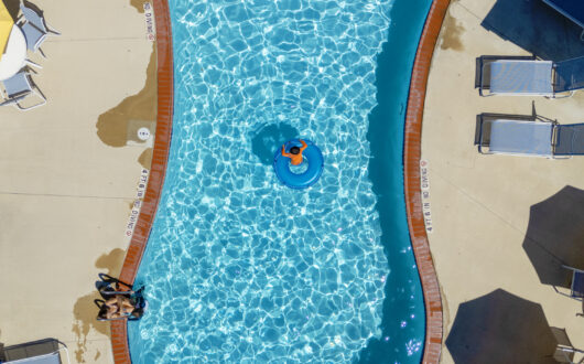 pool at Shore Point Cottages