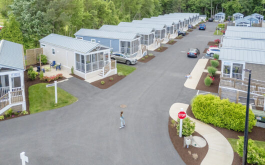 Aerial Image of Shore Point Cottages