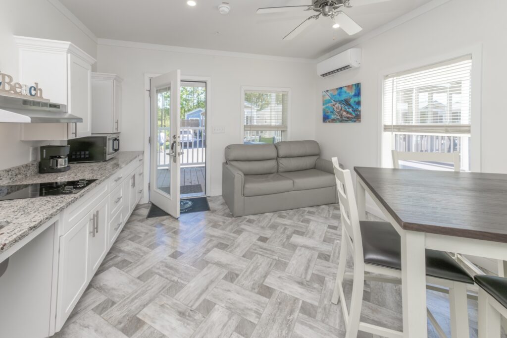 ADA Cottage Living Area and Kitchen